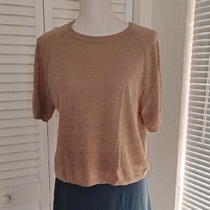 Banana Republic Light Brown Short Sleeve Top